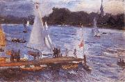 Max Slevogt The Alster at Hamburg oil painting reproduction
